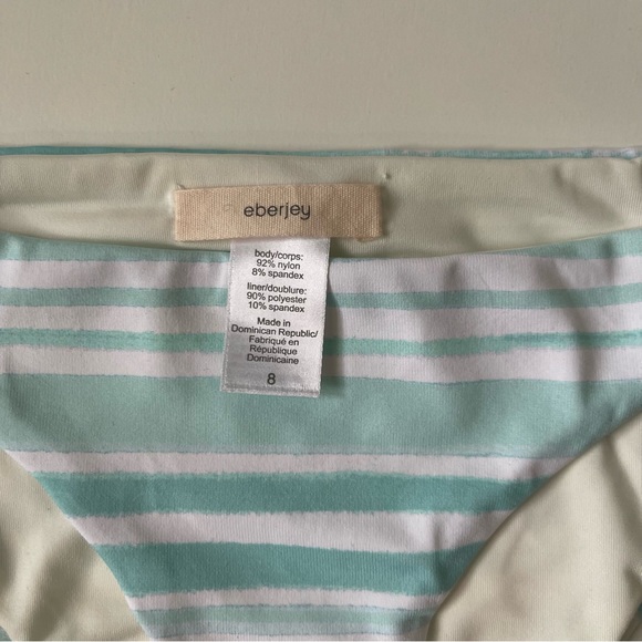 Eberjey Girls’ Painted Stripe Rashguard Swim Set - Picture 9 of 10